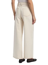 Mallou Cotton High-Rise Wide-Leg Jeans