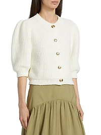Garance Cotton-Blend Knit Cardigan