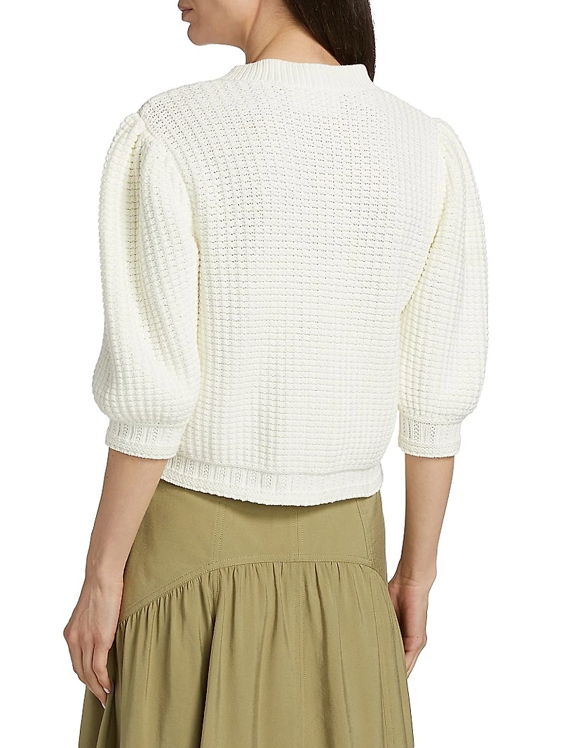 Garance Cotton-Blend Knit Cardigan