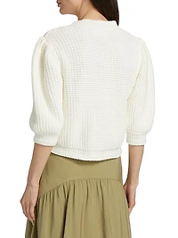Garance Cotton-Blend Knit Cardigan