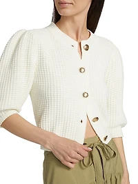 Garance Cotton-Blend Knit Cardigan