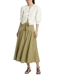 Garance Cotton-Blend Knit Cardigan