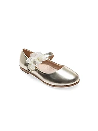 Baby Girl's Haile Rhinestone Flower Flats