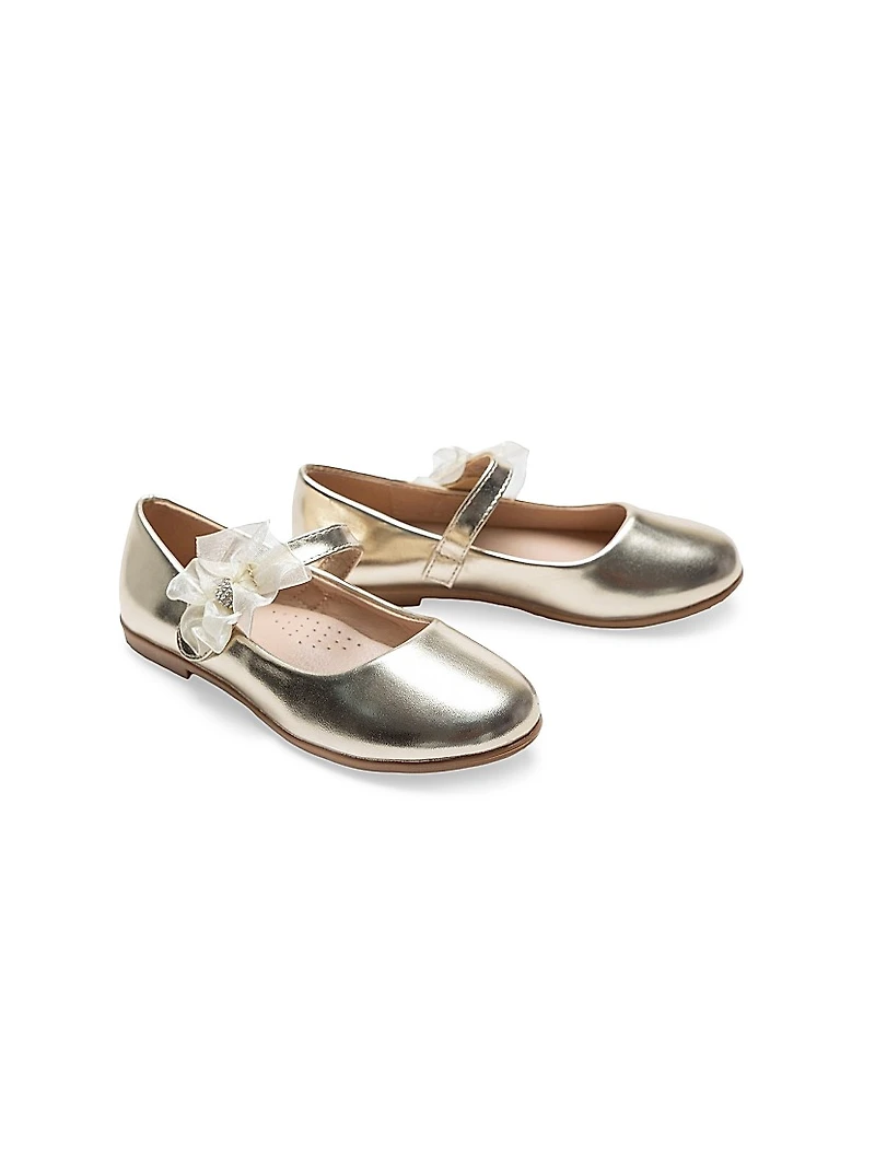 Baby Girl's Haile Rhinestone Flower Flats