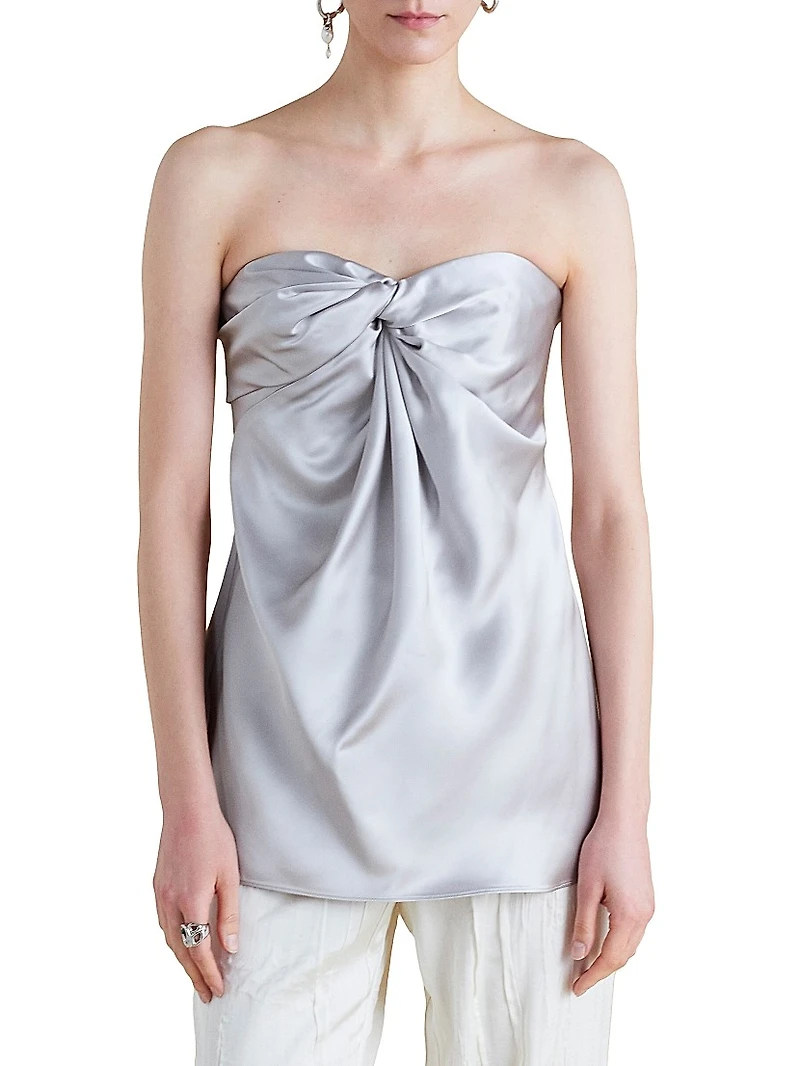 Satin Twist Bustier