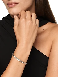 Cable Flex Buckle Bracelet Sterling Silver