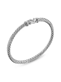 Cable Flex Buckle Bracelet Sterling Silver