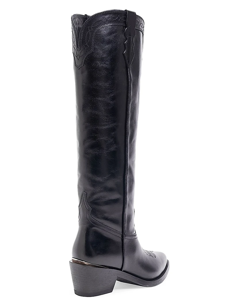 Selena 55MM Leather Knee-High Boots