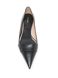 Eva 25MM Leather Ballerina Flats