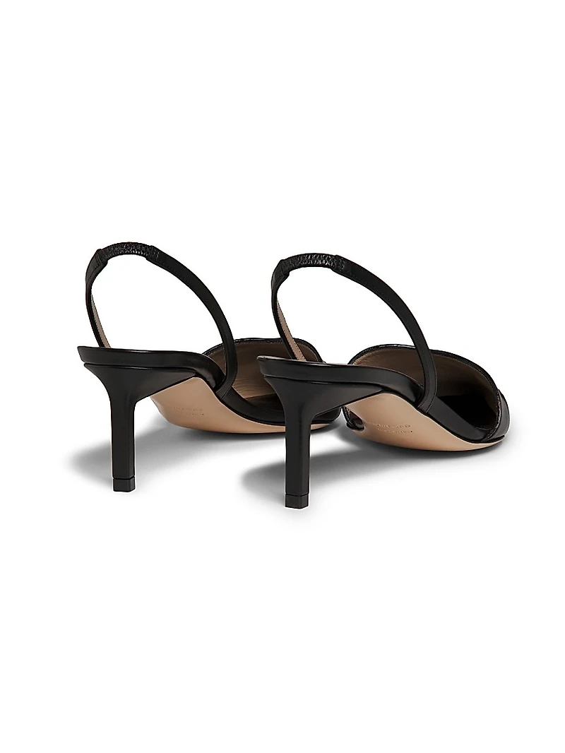 Eva 55MM Leather Slingback Pumps