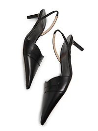 Eva 55MM Leather Slingback Pumps