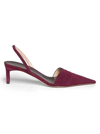 Eva 55MM Suede Slingbacks