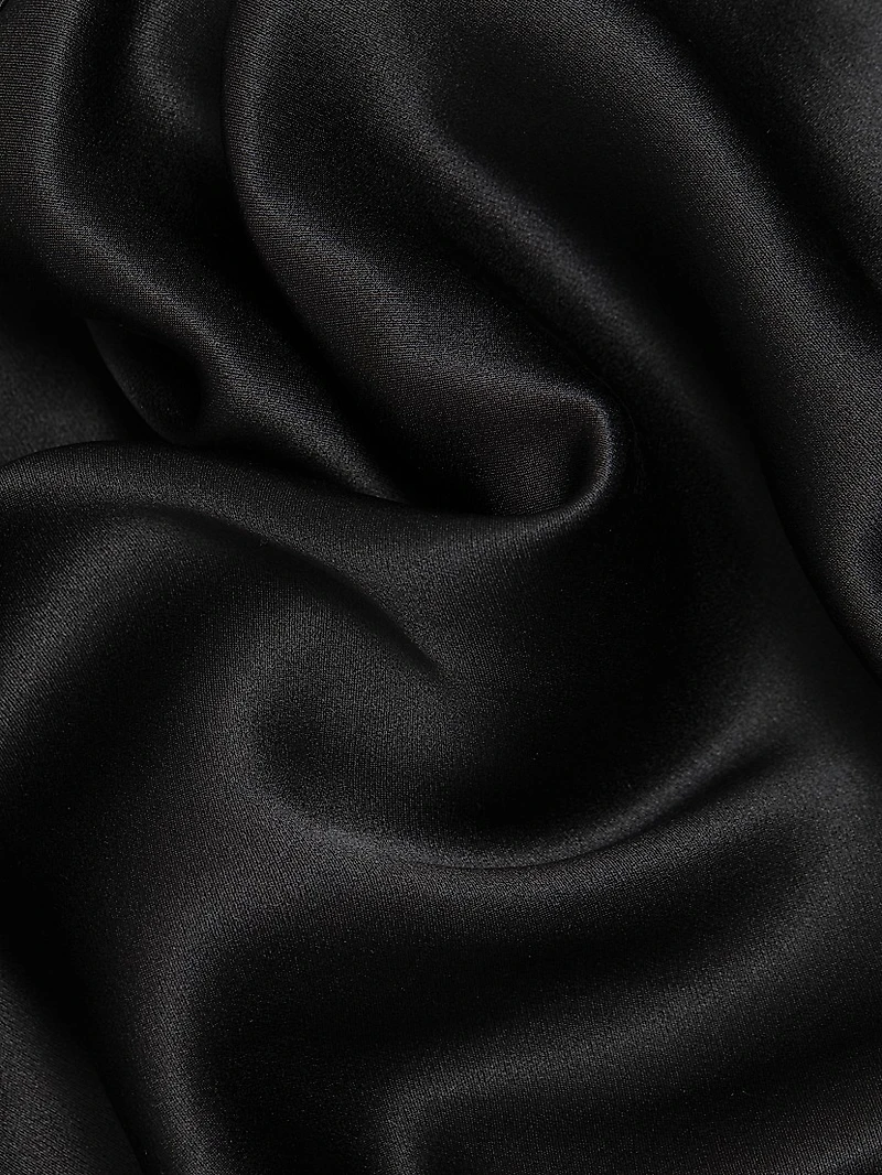 Biella Ruched Silk Maxi Dress