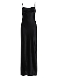 Janeiro Silk Satin Maxi Dress