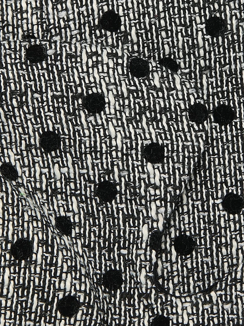 Puzzle Polka Dot Strapless Minidress