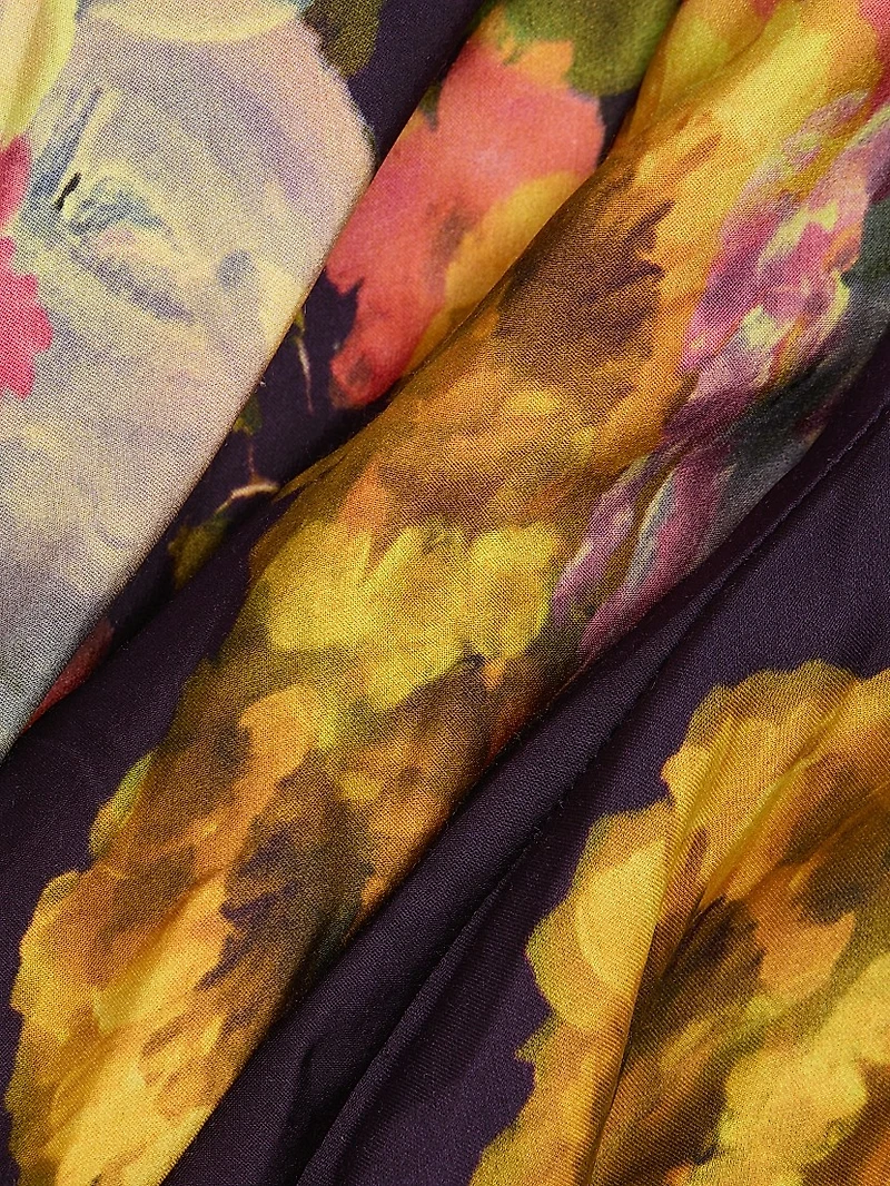 Elroy Floral Bias-Cut Maxi Dress