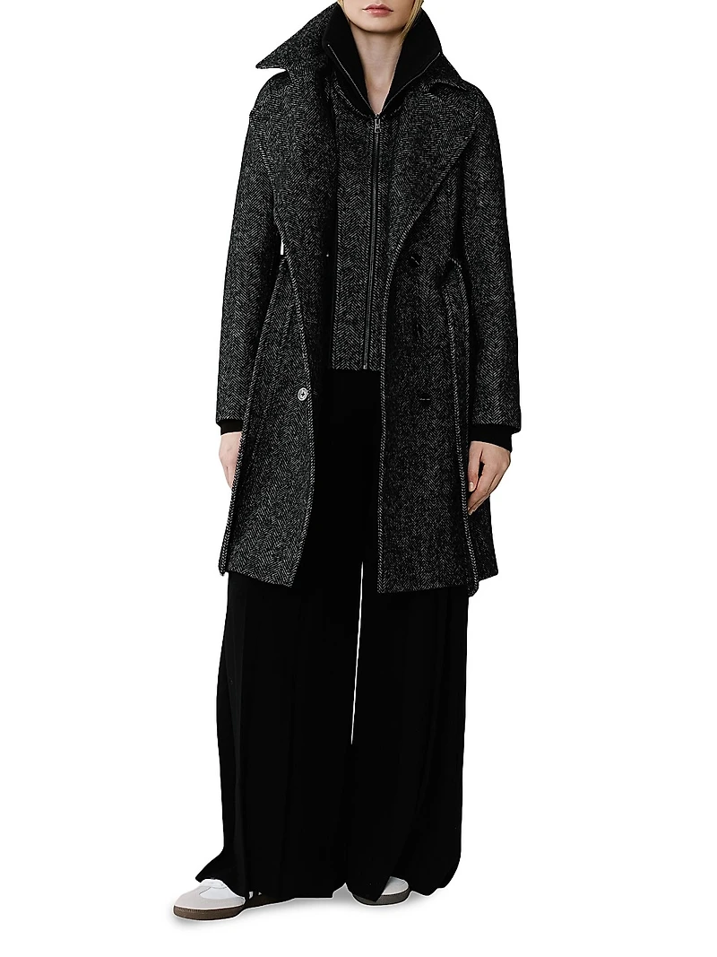 Fabianne Wool-Blend Double-Breasted Coat