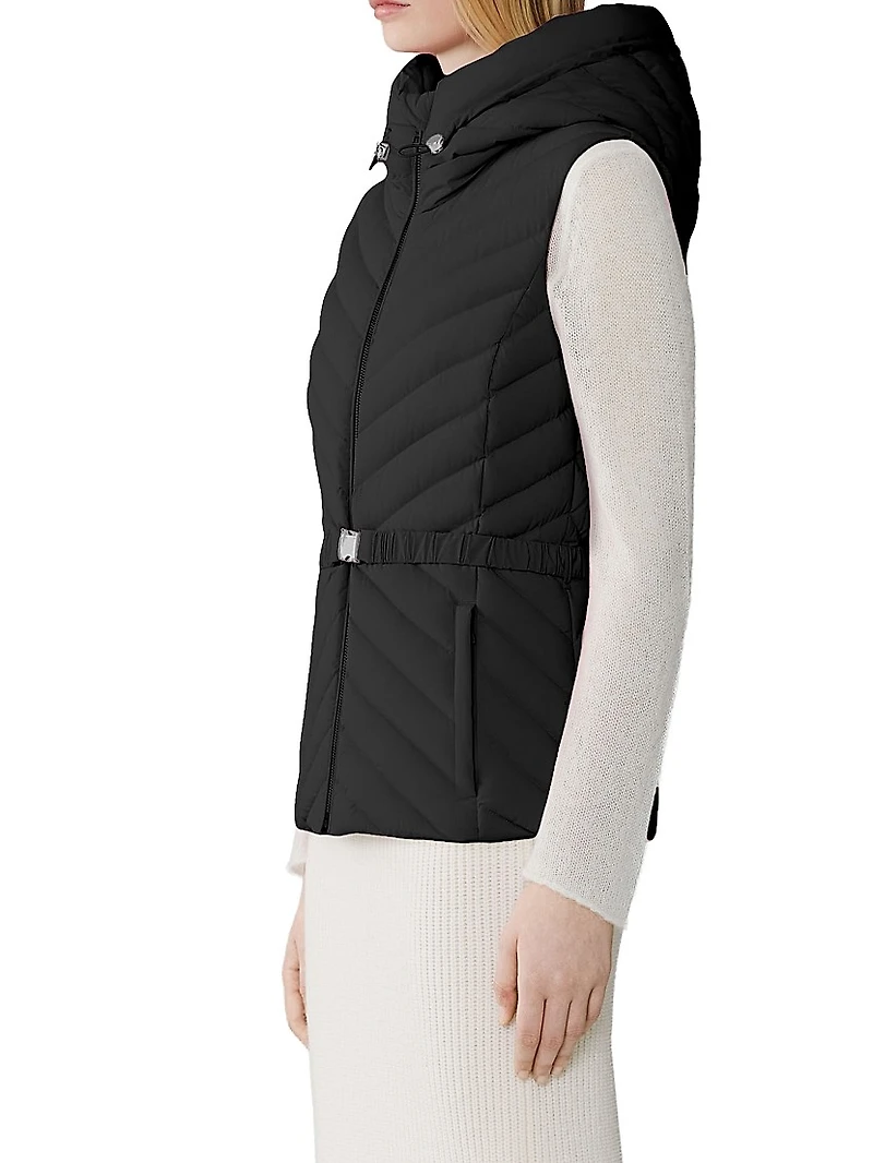Estelle Slim-Fit Down Hooded Vest