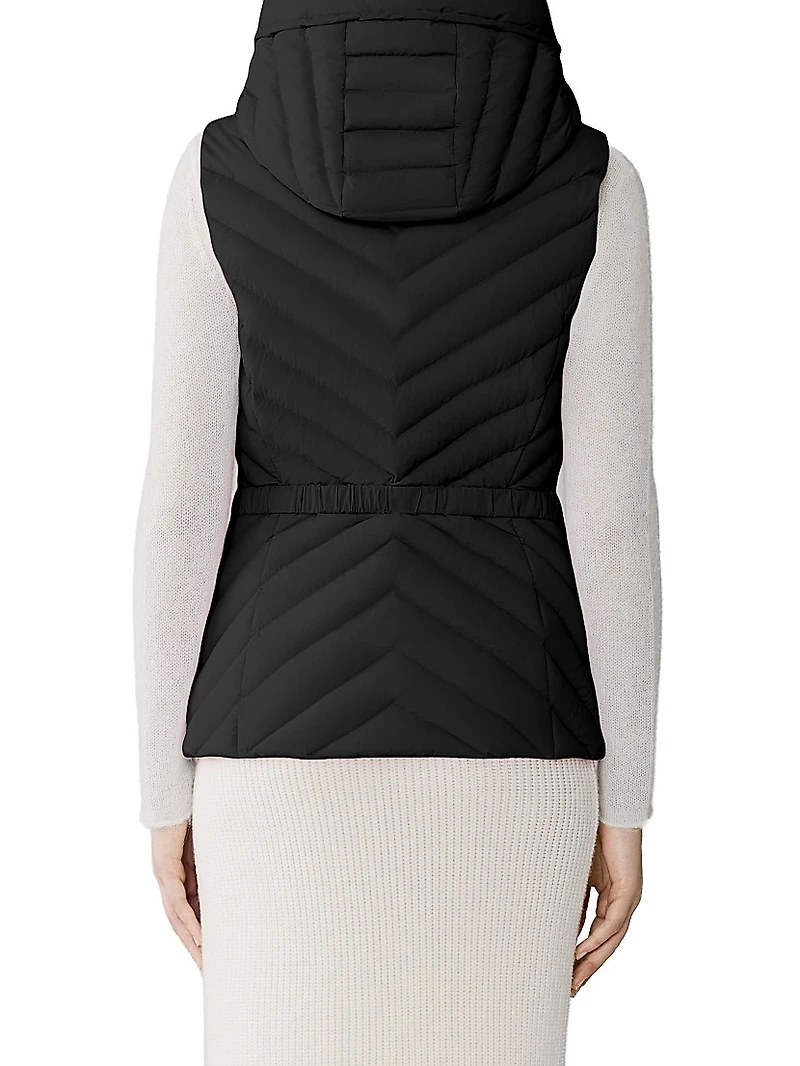 Estelle Slim-Fit Down Hooded Vest