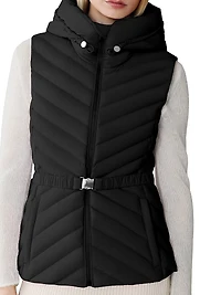 Estelle Slim-Fit Down Hooded Vest