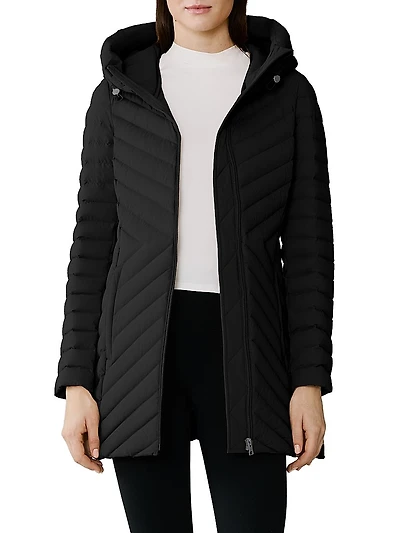 Estelle Quilted Down Hooded Jacket