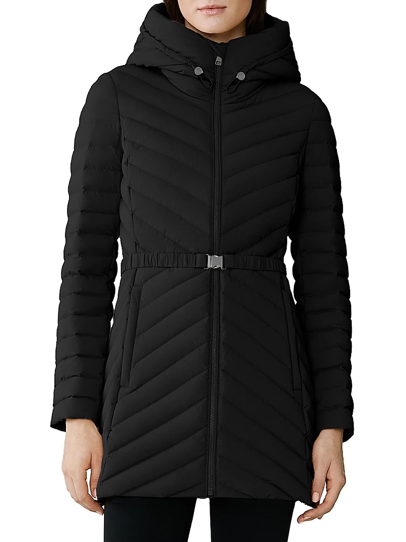 Estelle Quilted Down Hooded Jacket