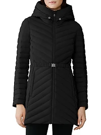 Estelle Quilted Down Hooded Jacket