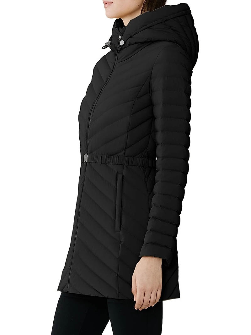 Estelle Quilted Down Hooded Jacket
