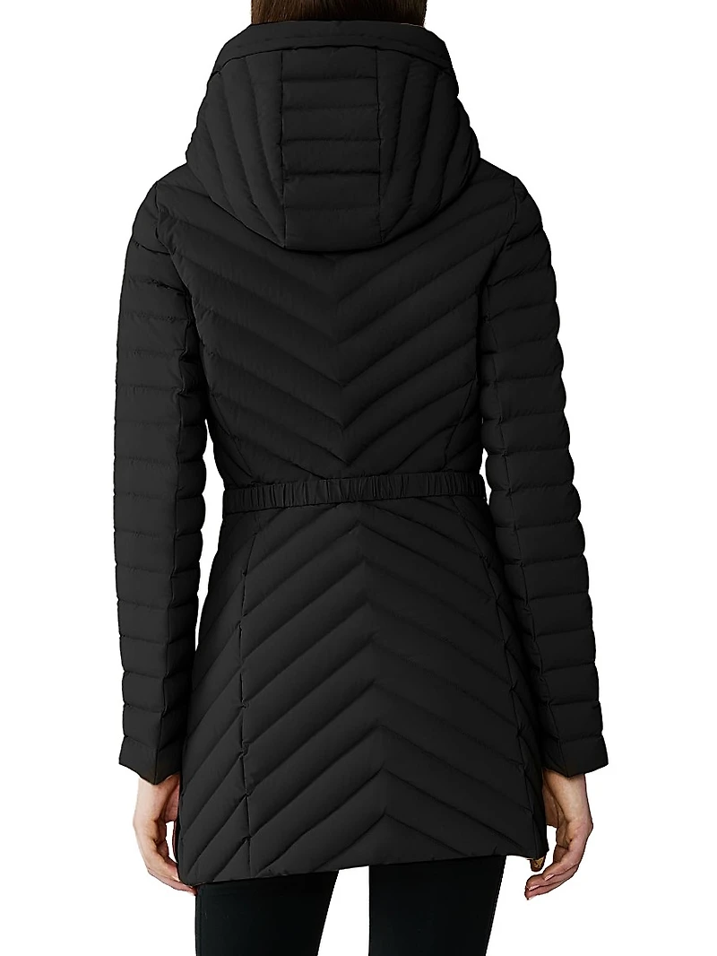 Estelle Quilted Down Hooded Jacket
