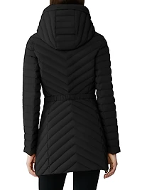 Estelle Quilted Down Hooded Jacket
