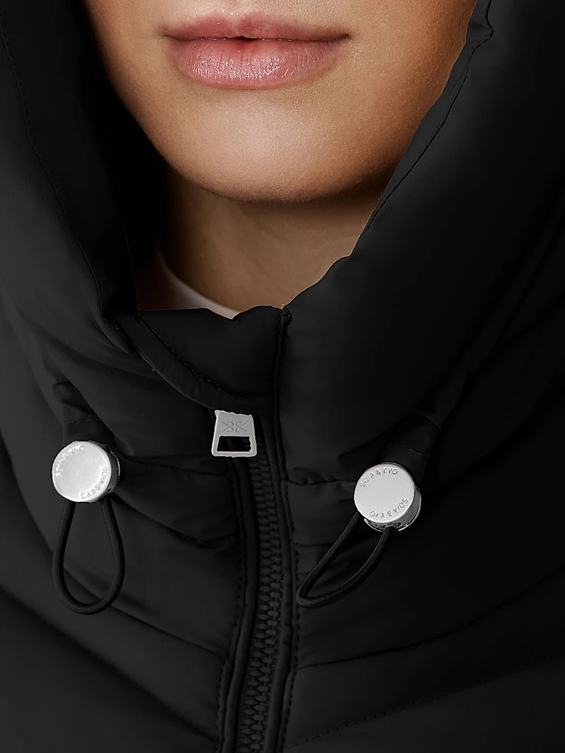 Estelle Quilted Down Hooded Jacket