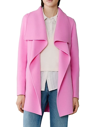 Bridgette Relaxed-Fit Wool-Blend Wrap Coat