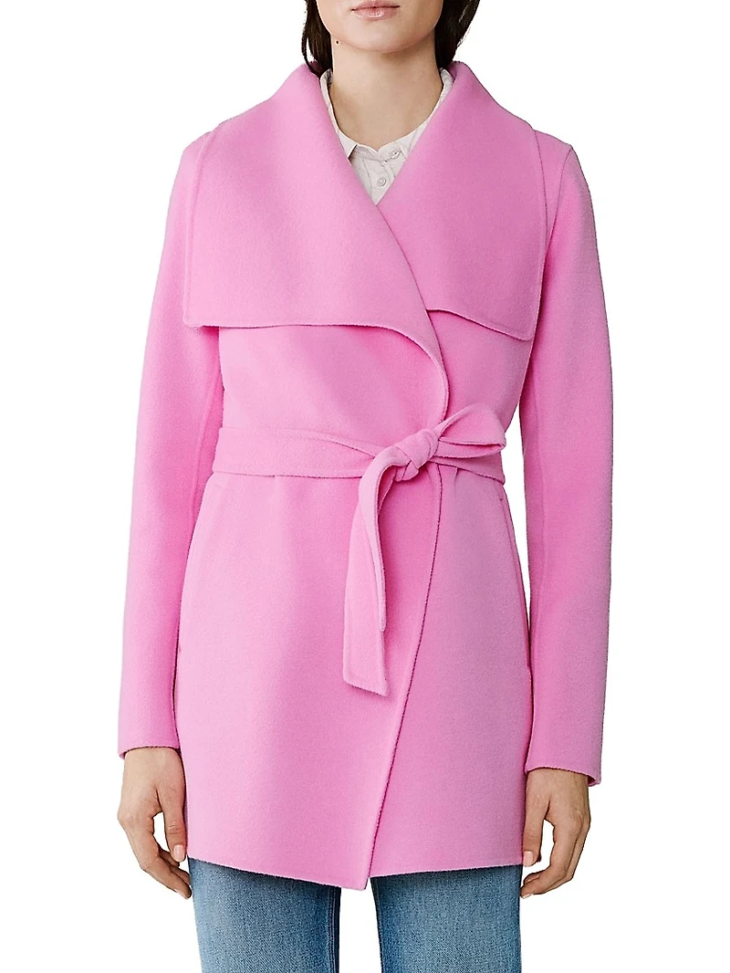 Bridgette Relaxed-Fit Wool-Blend Wrap Coat