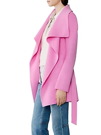 Bridgette Relaxed-Fit Wool-Blend Wrap Coat