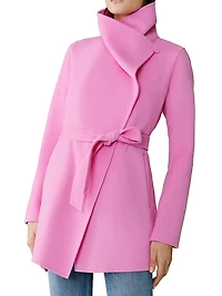 Bridgette Relaxed-Fit Wool-Blend Wrap Coat