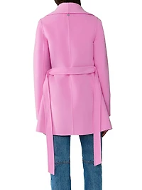 Bridgette Relaxed-Fit Wool-Blend Wrap Coat