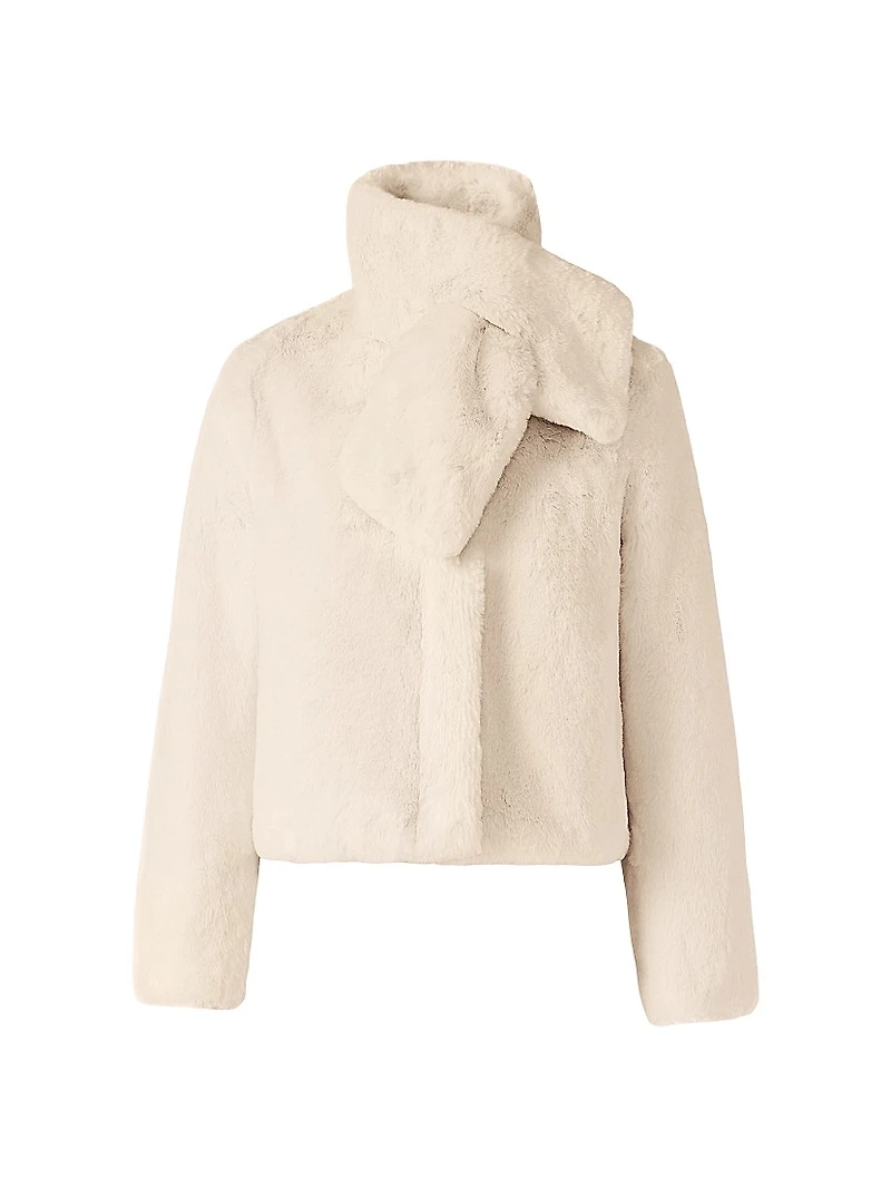 Kendell Faux Fur Scarf Jacket