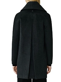Elsa Wool-Blend Shawl Collar Coat