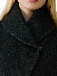 Elsa Wool-Blend Shawl Collar Coat