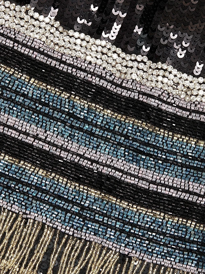 Augustine Embellished Fringe Minidress