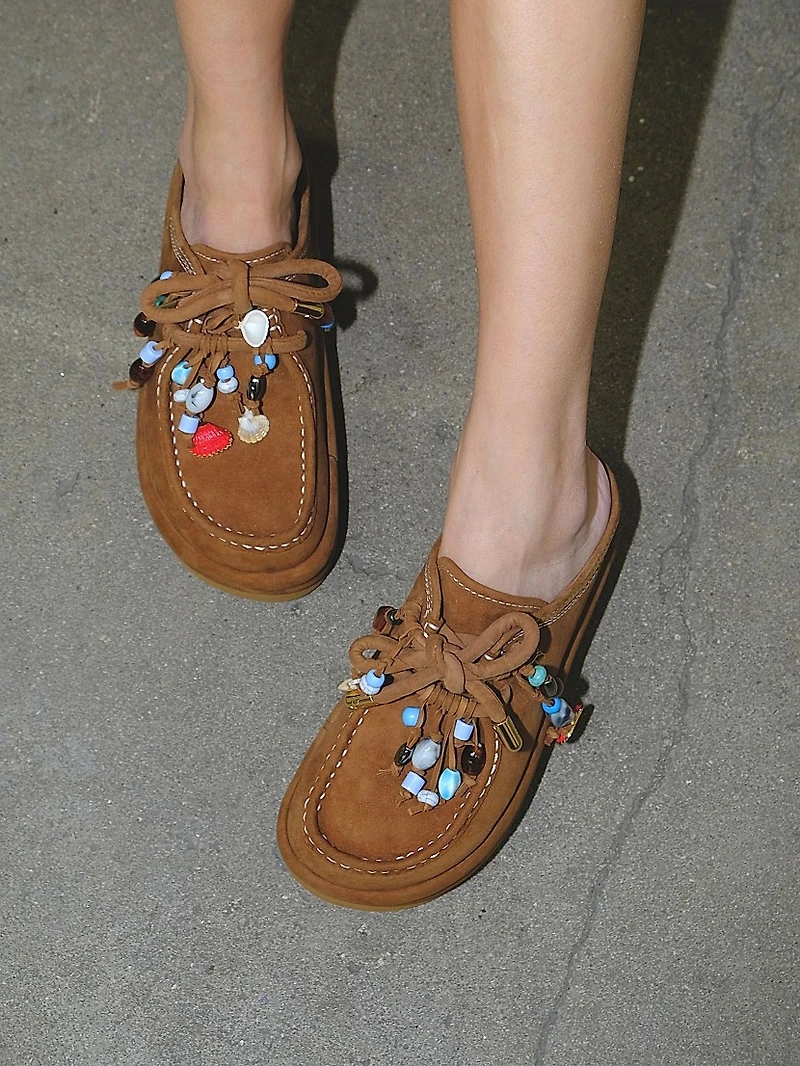 Blizzard Kid Suede Slip-On Mules