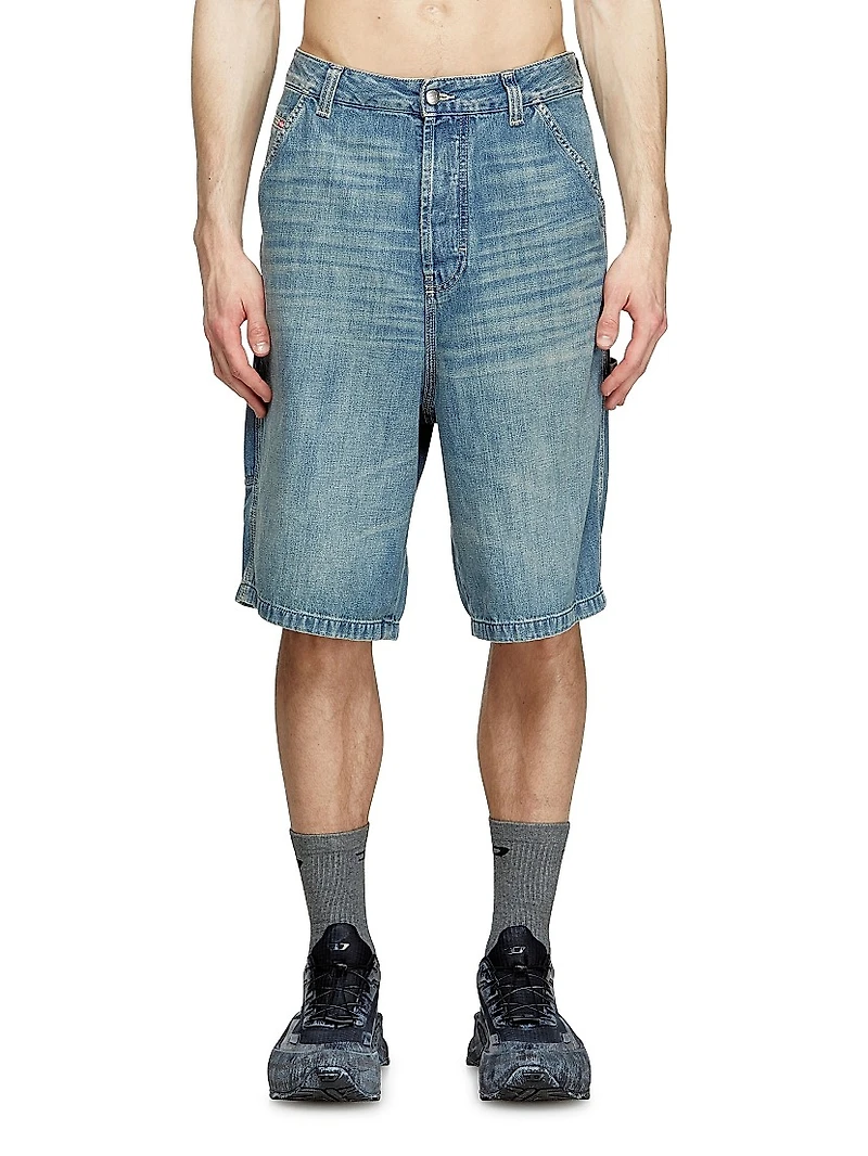 Livery Whiskered Denim Bermuda Shorts