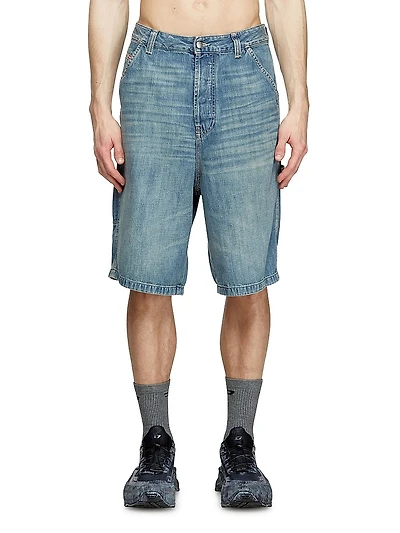 Livery Whiskered Denim Bermuda Shorts