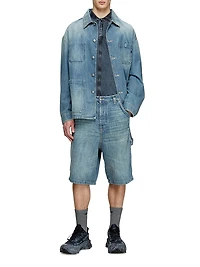 Livery Whiskered Denim Bermuda Shorts