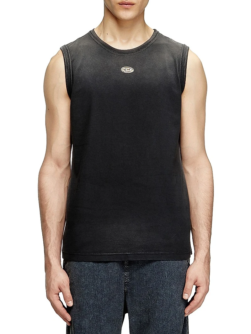 Brico Logo-Embroidered Cotton Jersey Tank