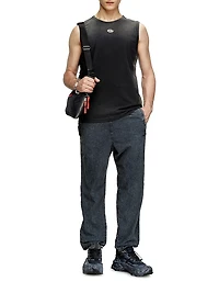 Brico Logo-Embroidered Cotton Jersey Tank