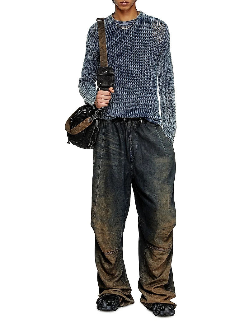 Redros Waffle-Knit Sweater