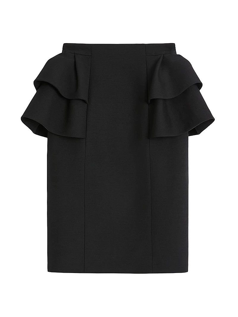 Crepe Couture Midi Skirt
