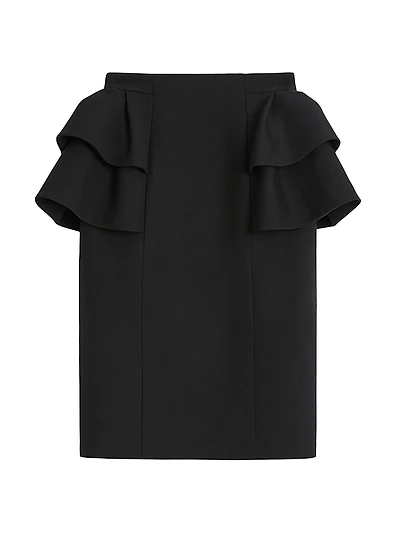 Crepe Couture Midi Skirt