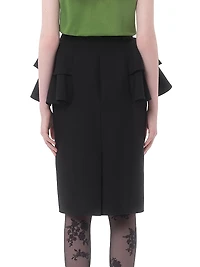 Crepe Couture Midi Skirt